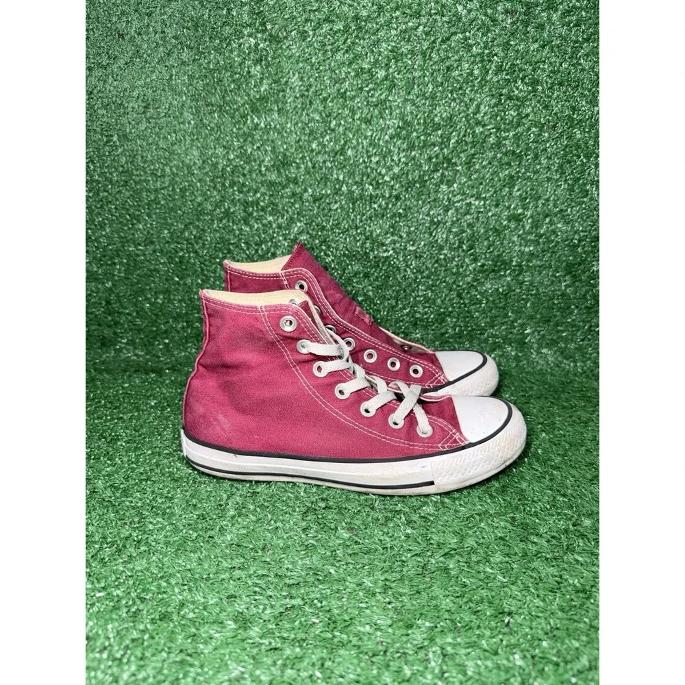 Converse Shoes Women Size 6 Chuck Taylor All Star High Top Red White Sneakers